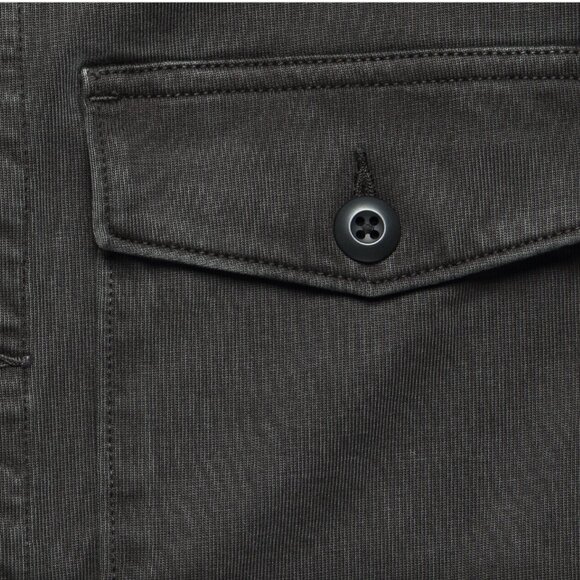 NWT Faherty Men's Jersey Shirt Jacket in Faded Charcoal Size Large - Picture 14 of 16